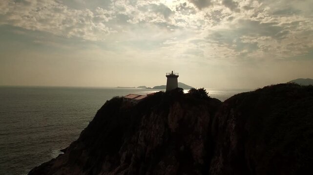 lighthouse at sunset