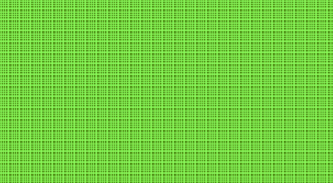 Green plaid fabric texture. Abstract textile pattern with woven checkered lines.