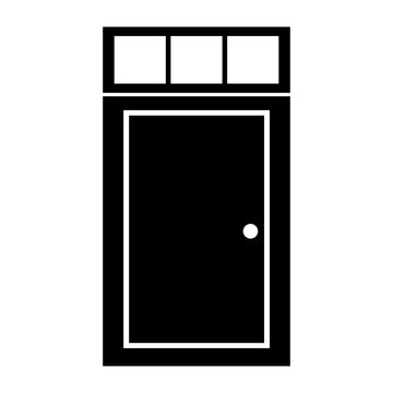 Door with Transom Window Icon