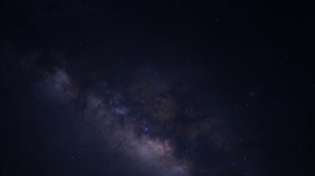 Vast milky way starfield against a dark outer space background, infinite cosmos exploration.