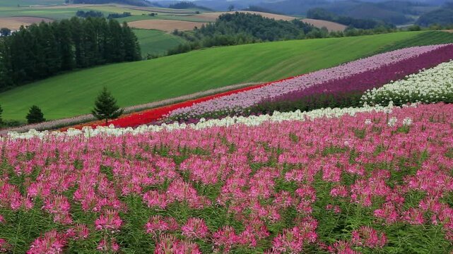四季彩の丘のクレオメ