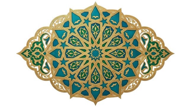 Arabic Pattern Element Isolated Islamic Maulid Nabi