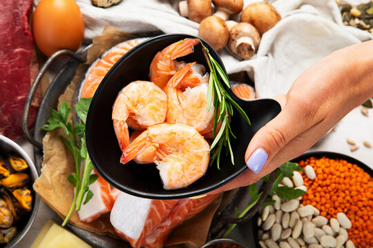 Composition with food products rich in zinc.
