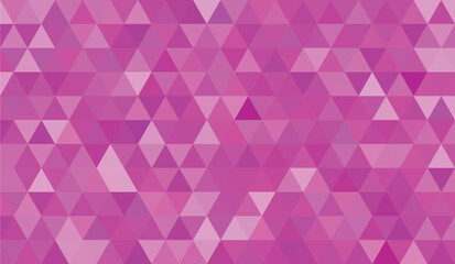 Fototapeta premium Pink geometric triangle pattern background wallpaper, Abstract mosaic texture with vibrant magenta shapes.