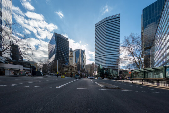 Miller Street Northbound Toward Mount Street and Victoria Cross in North Sydney CBD On July 29 2026