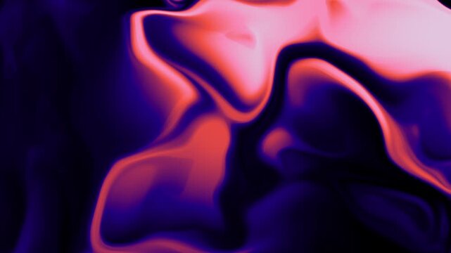 Abstract fluid neon pink and purple liquid motion graphics background loop footage