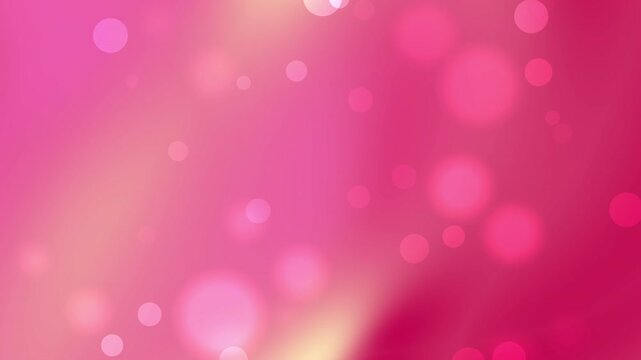 Yellow and Pink Bokeh Wallpaper with Glowing Light Orbs and Soft Abstract Gradient