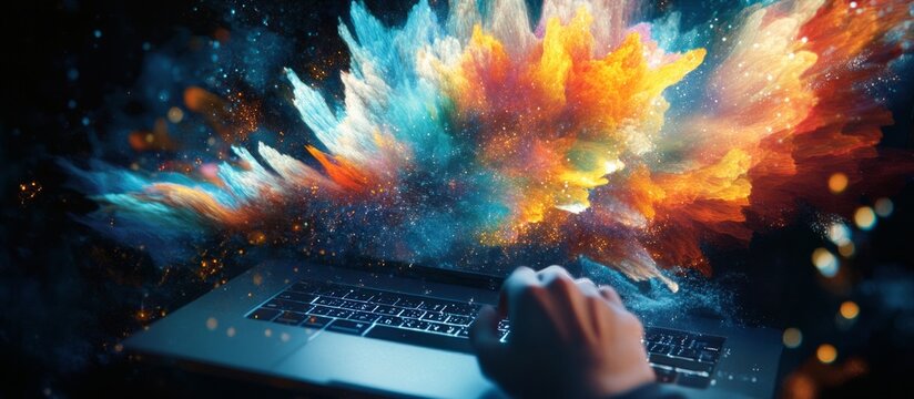 Digital Wizard Conjures Symphony of Data Streams in Vibrant Display