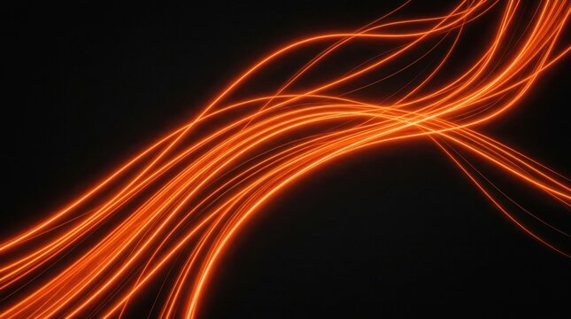 Vibrant orange neon light stream background for modern tech or energy-themed designs Liquid, Abstract, Fluid, Gradient, Texture, Mesh