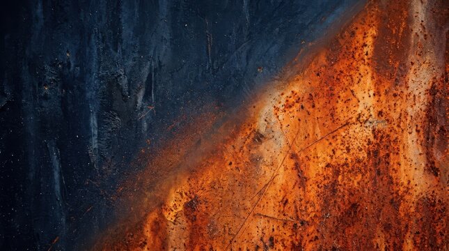 Rusty metal texture with dark blue and orange gradient background for industrial design Liquid, Abstract, Fluid, Gradient, Texture, Mesh