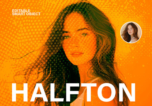 Halftone Photo Effect