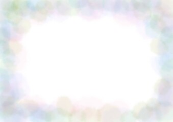 Fototapeta premium 虹色に輝く泡をイメージした水彩風背景・フレーム素材