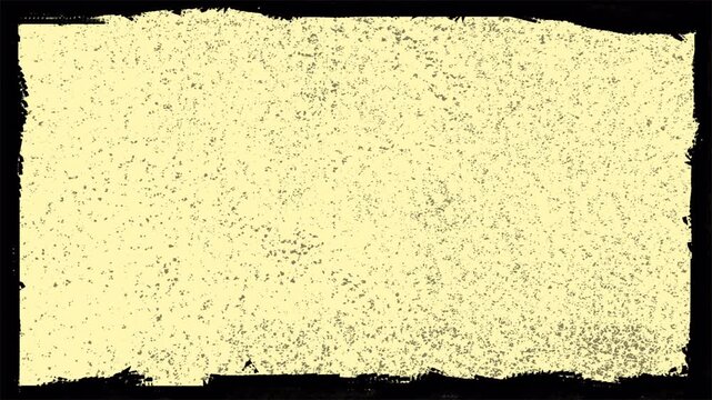 Abstract yellow textured paper background with rough black edges.