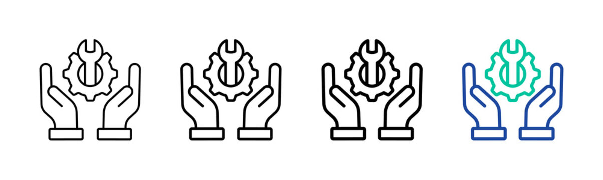 Practical Skill Icon Collection Different Style Outline