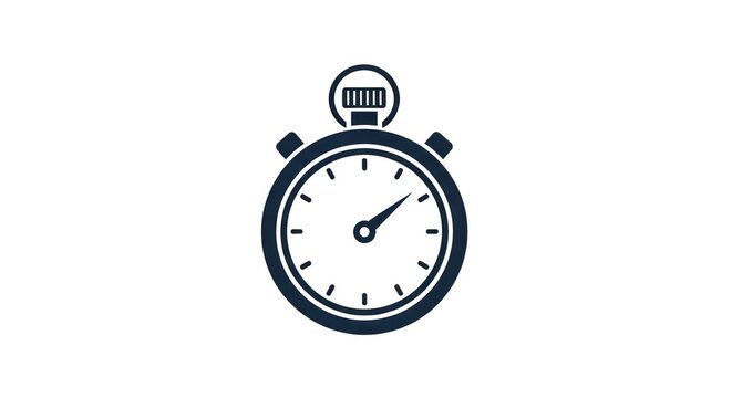 Stopwatch timer icon for time management.