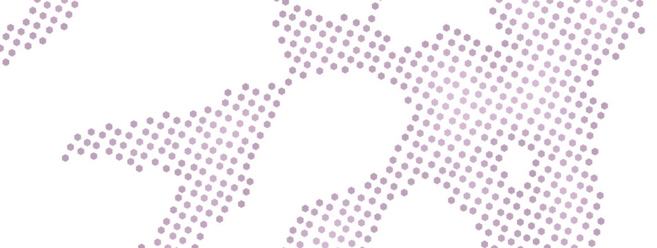 Purple halftone dot ribbon pattern on transparent background representing awareness and hope concept.