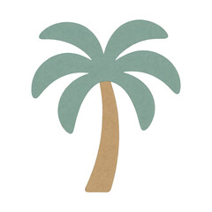 Obraz premium PNG Tropical palm tree illustration