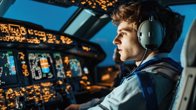 Realistic training experience for airline cadets participating in flight simulation exercises