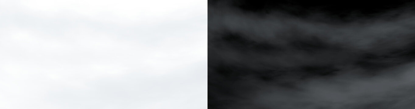 Natural white mist PNG overlay isolated on transparent background, realistic fog and smoke texture for cinematic compositing, digital artwork and visual effects
