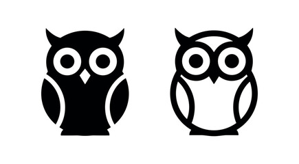 Fototapeta premium Wisdom owl bird and education icons