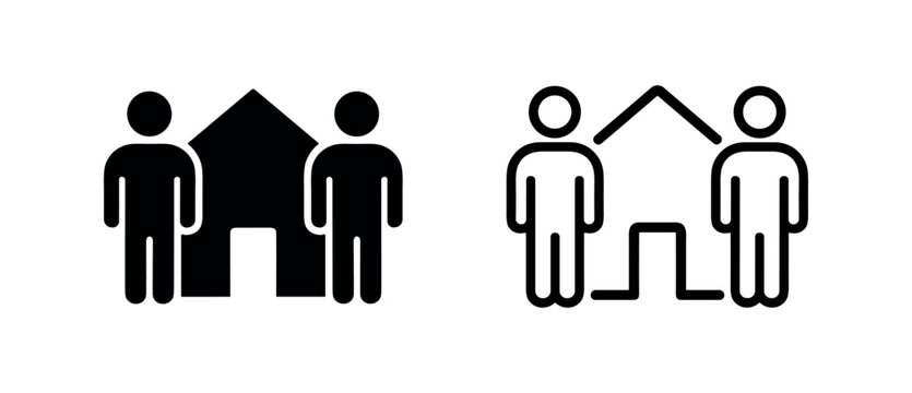 Family Home and Roommate Icons