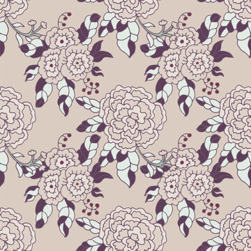 Moody Vintage Elegant Peony Design