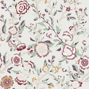 Romantic Cottagecore Vintage Peony Art