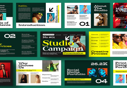 Creative Studio Campaign Presentation Template