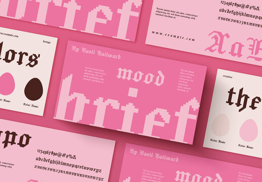 Minimal Mood Board Template