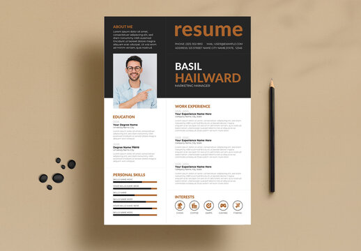 Resume Template Layout