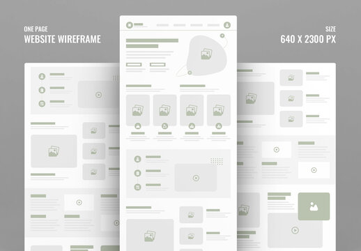 Travel Wireframe Template Layout