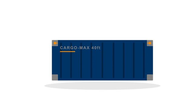 Cargo Container Being Lifted by Crane for Global Logistics and Freight Transport Operations
