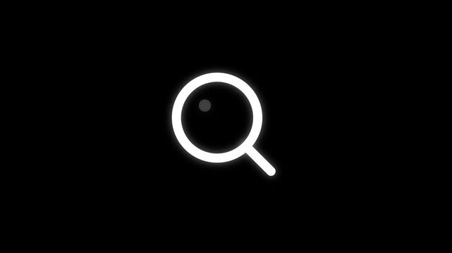 Glowing circular ring loading progress animation on dark background circle