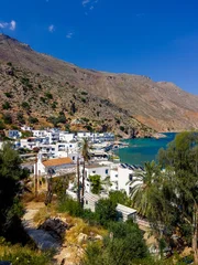 Greek village of Loutro, Chania, Crete, Greece. © gatsi
