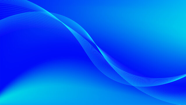 abstract blue wave background