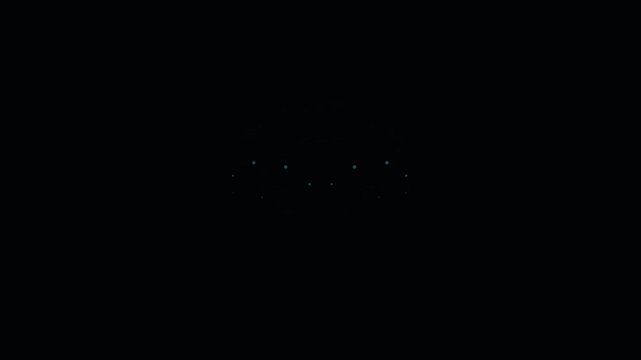 Animated blue wifi signal icon connection concept motion graphic internet
