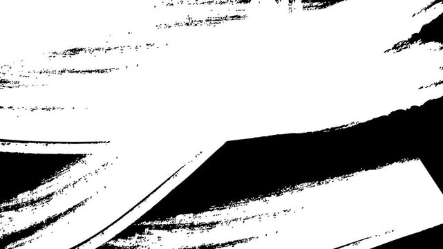 White brush stroke transition overlay 4K resolution on alpha channel background.