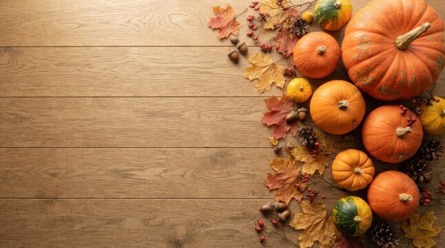 Harvest Wooden Background