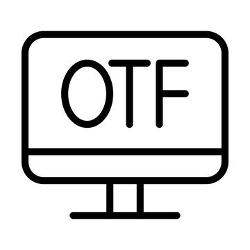 OTF Vector Icon