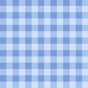 Seamless light blue gingham pattern. Classic checkered design with soft pastel blue and pale shades, perfect for textile, paper, decor, and background uses.