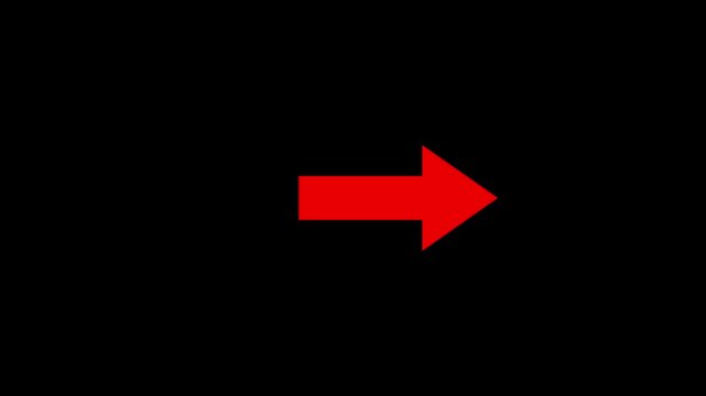 Black Right Arrow Icon on White Background Minimalist Vector Element video...