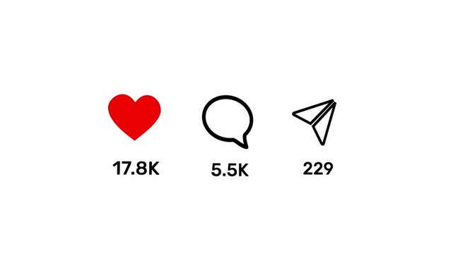 Viral Content of Social Media Animation. Like comment and share social media animation.