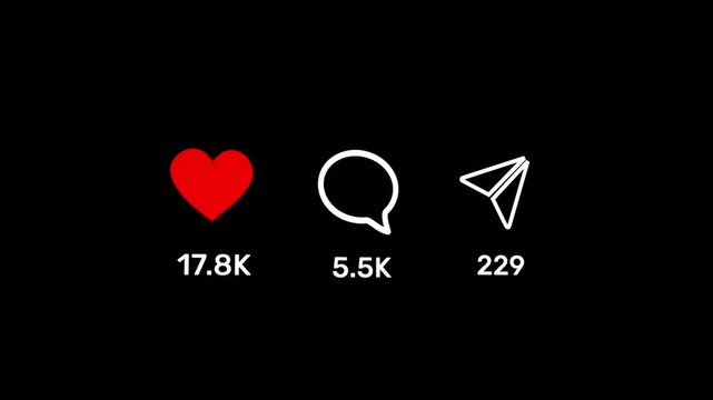 Viral Content of Social Media Animation. Like comment and share social media animation.