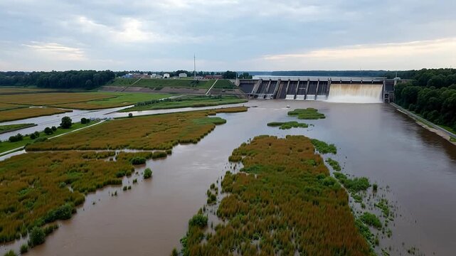 Flood Control Relay: Reservoir to Wetlands to Levees
