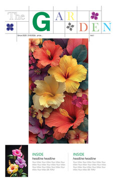 layout the garden cover size tabloid