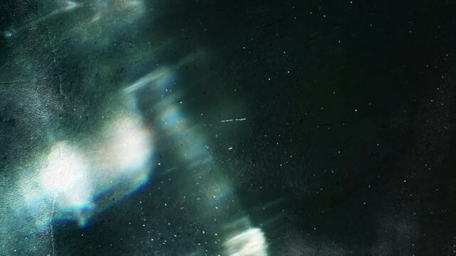 Abstract dark background with light leaks and motion blur effects.