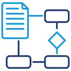 Fototapeta premium Workflow Icon