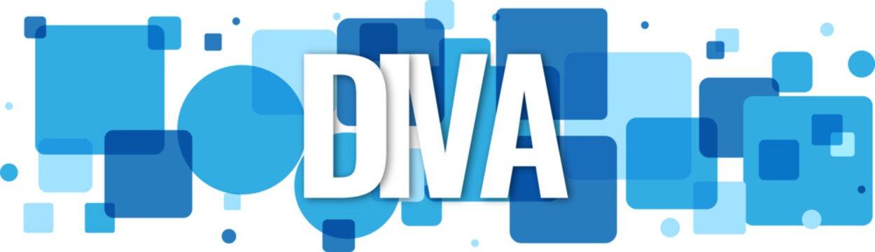 Abstract science concept with white DNA text over blue geometric shapes and digital pattern design