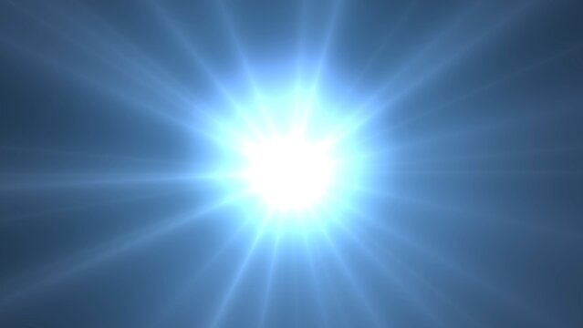 A high-resolution image capturing the sun radiating intensely with bright rays through a clear blue sky, illustrating a vivid outdoor scene during sunny weather.