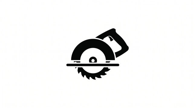 Circular saw icon depicts construction power tools.